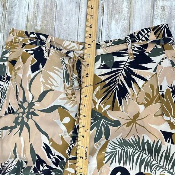 RAG & bone Size 10 Victoria Tropical Print 100% Silk Pants Wide Leg or Jogger - Picture 12 of 16